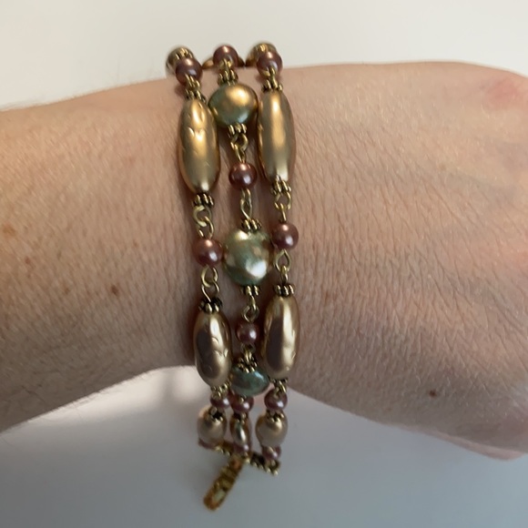 Bandolino Jewelry - Bandolino gold tone strand bead bracelet